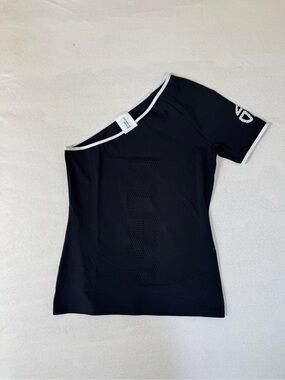 Telfar One Shoulder Top Black